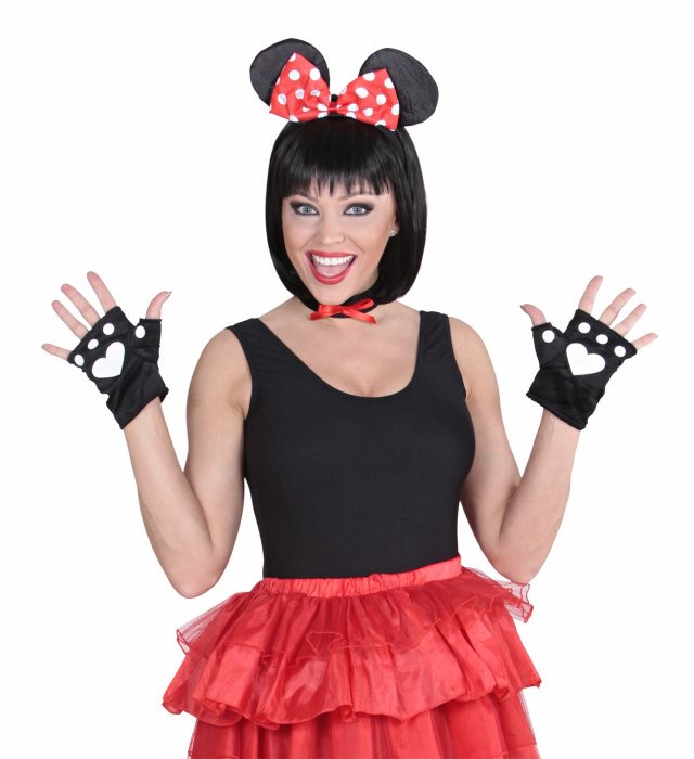 Mouse Set Ears, Choker, Gloves