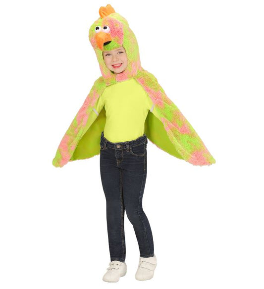 Canary In Soft Plush Hooded Winged Capewith Mask