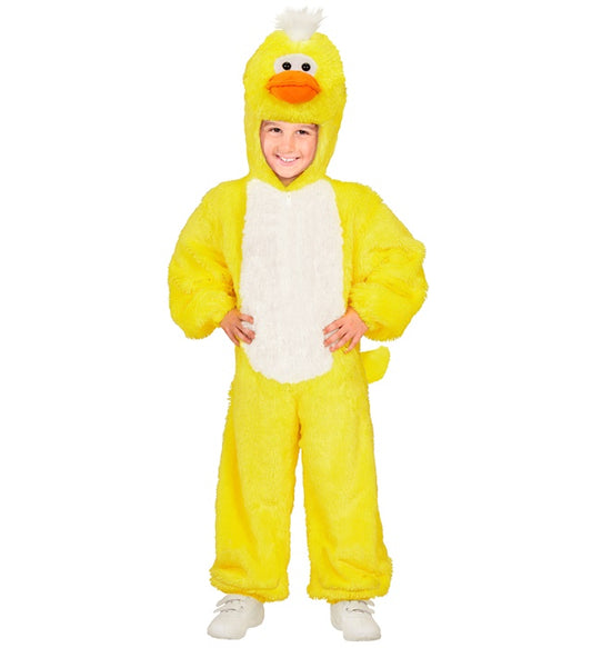 Duck In Soft Plush Hooded Jumpsuit Withmask