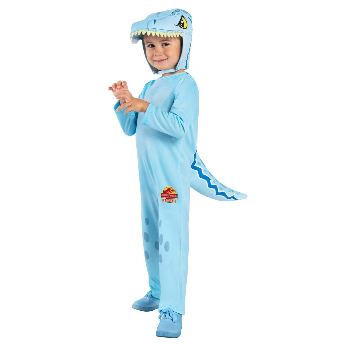 Velociraptor Costume for Toddlers Jumpsuit and Mask 1