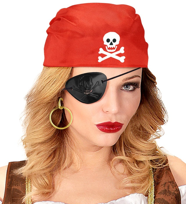 Pirate Set Bandana, Eyepatch, Earring