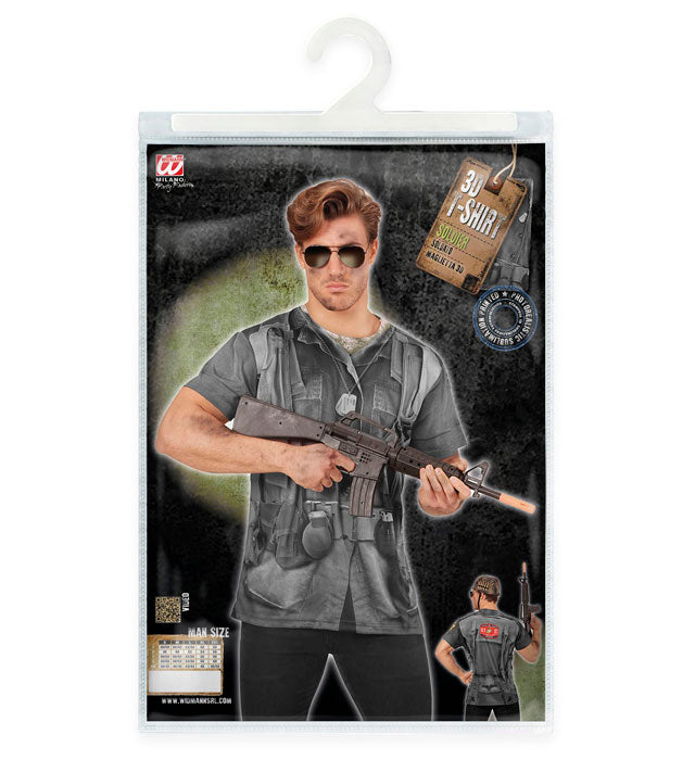 Soldier Photorealistic Sublimation Printed T-Shirt