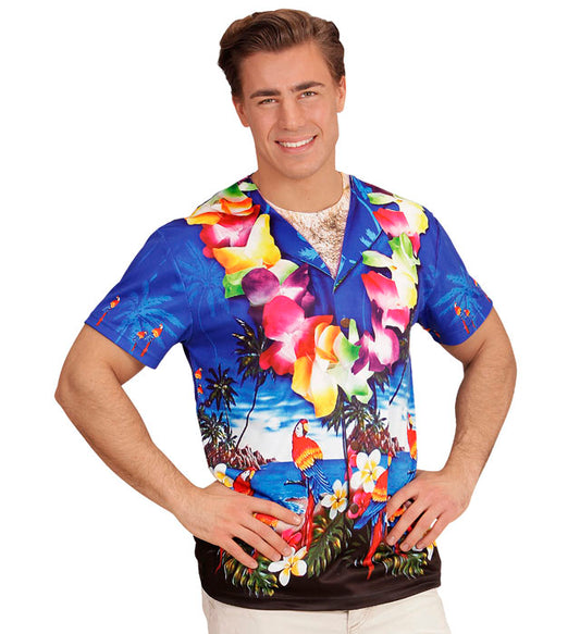 Hawaiian Photorealistic Sublimation Printed T-Shirt