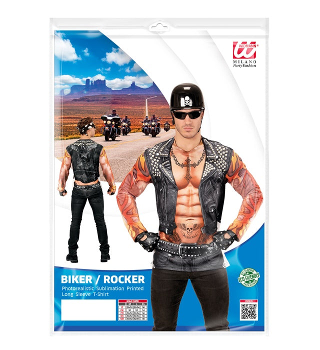 Rocker / Biker Photorealistic Sublimation Printed T-Shirt