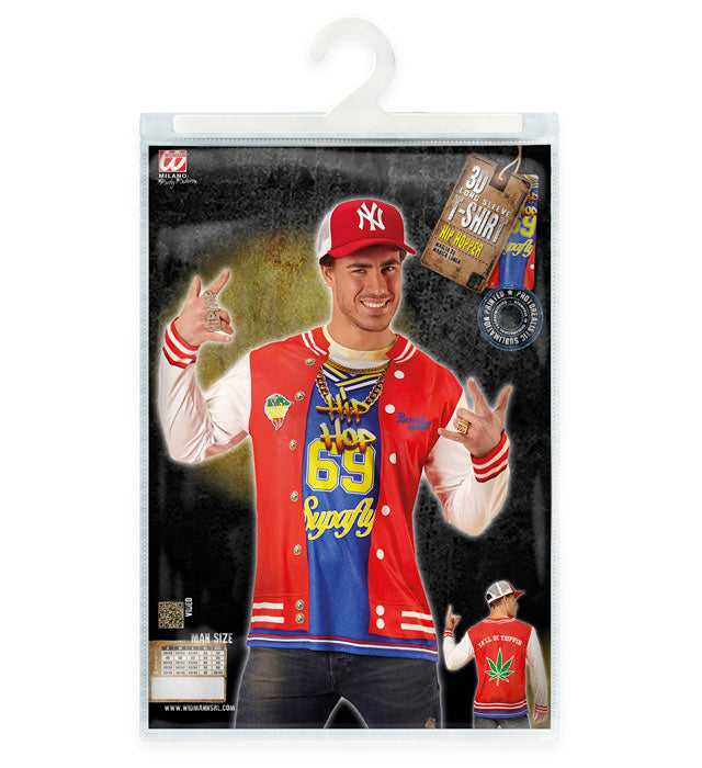 Hip Hopper Photorealistic Sublimation Printed Long Sleeve T-Shirt