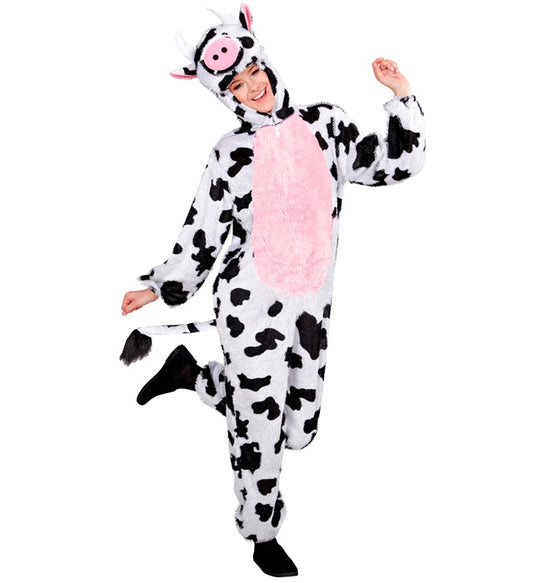 Funny Cow Hooded Jumpsuit With Mask