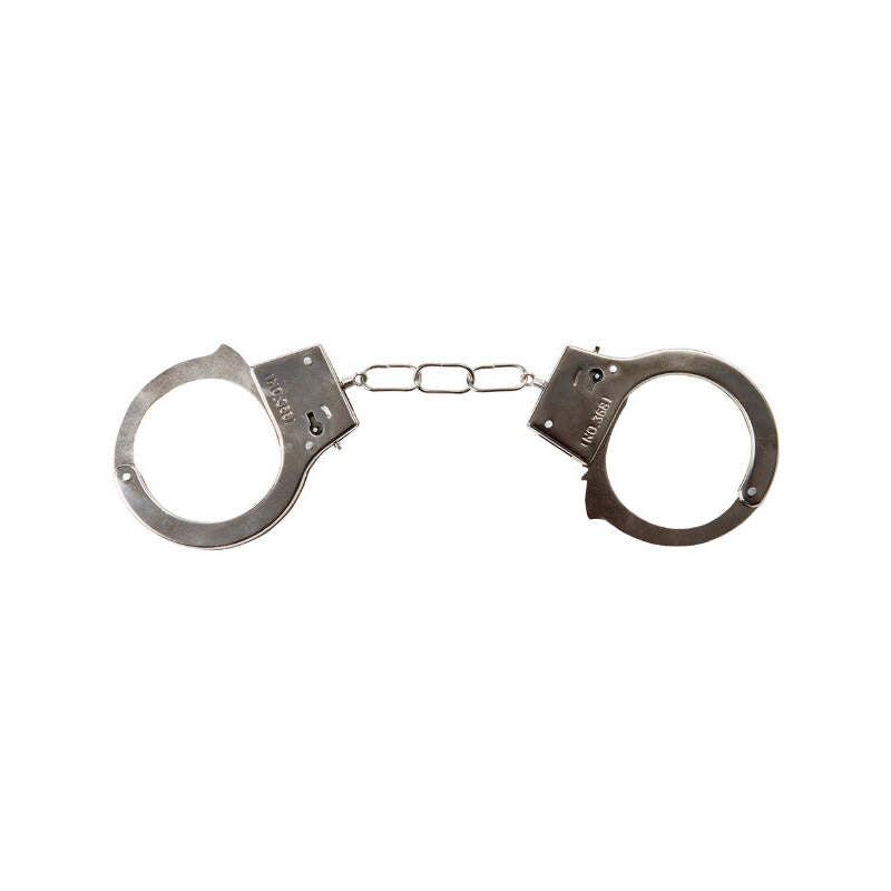 Plastic Handcuffs Silver with Key and Safety Release 1