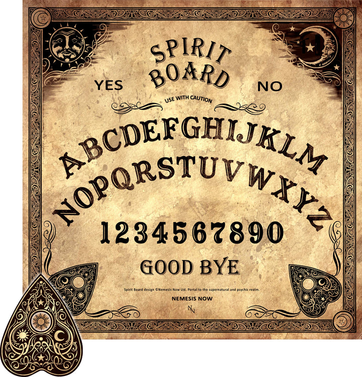 Antiqued Beige Spirit Talking Board with Planchette 38.5cm