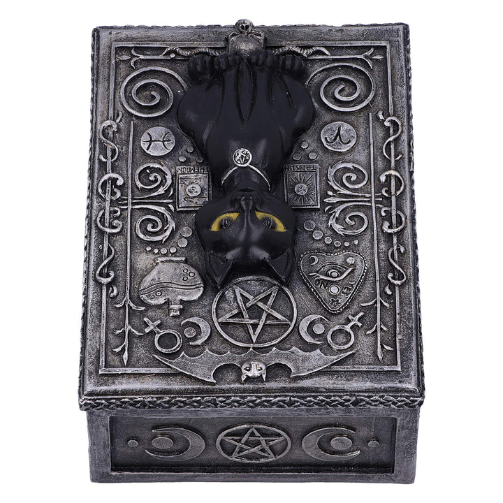 Familiar Spell Black Cat Sigil Trinket Box 13.7cm