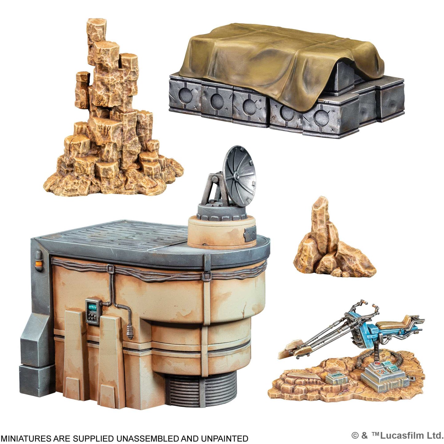 Star Wars: Legion - Galactic Battlefield Terrain Starter Set 3