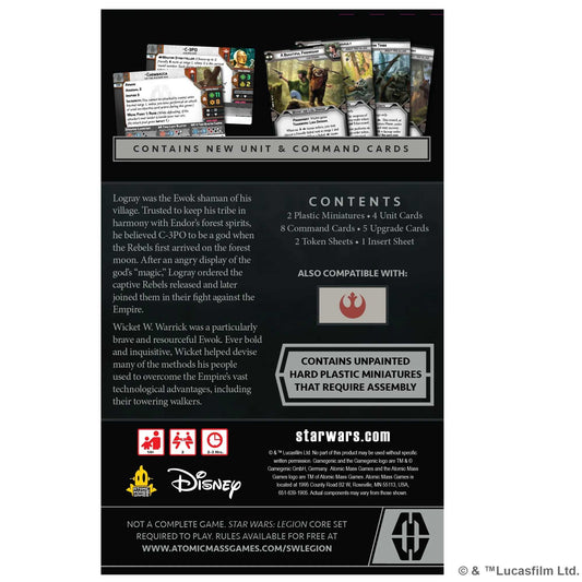 Star Wars Legion Logray and Wicket Commander Expansion Board Game by Atomic Mass 2