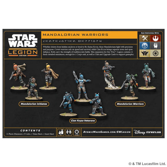 Star Wars Legion Mandalorian Warriors Miniatures Game Expansion