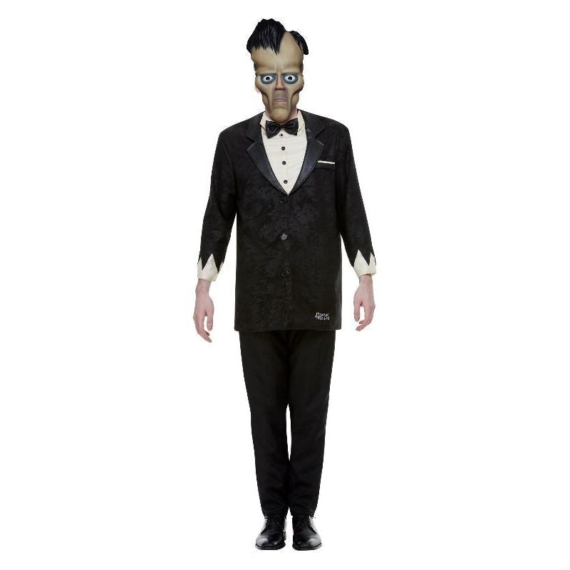 Addams Family Lurch Costume Adult Black Suit Mask Addams Family Lurch Costume Adult Black Suit Mask