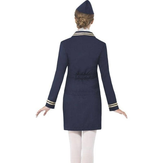 Airways Attendant Air Hostess Costume Adult Blue 2