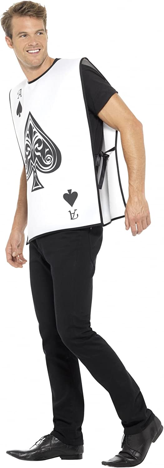 Alice In Wonderland Carded Guard Costume Adult White Tabard_3
