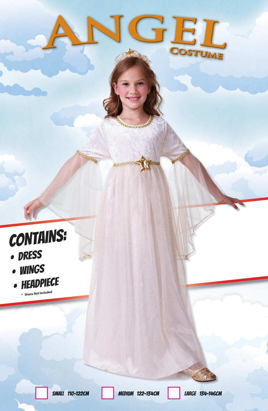 Angel Long Sleeves Childrens Costume_1