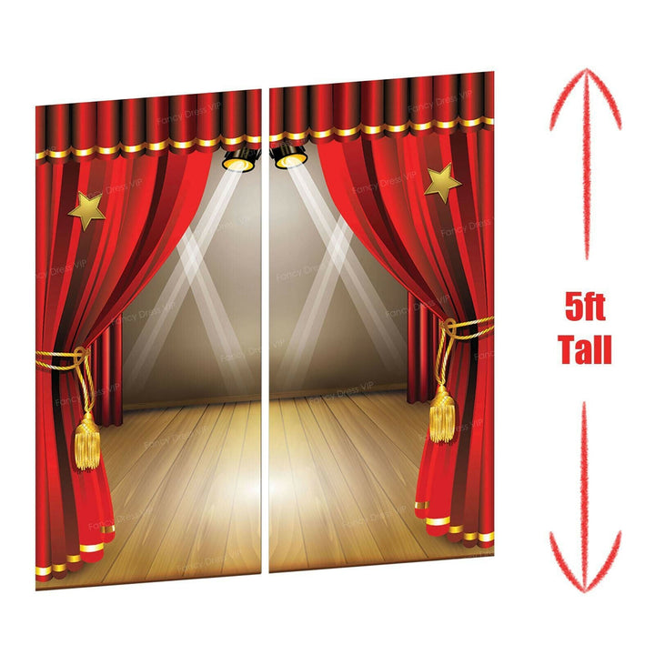 Size Chart At The Movies Backdrop Set Cinema Party Decoration