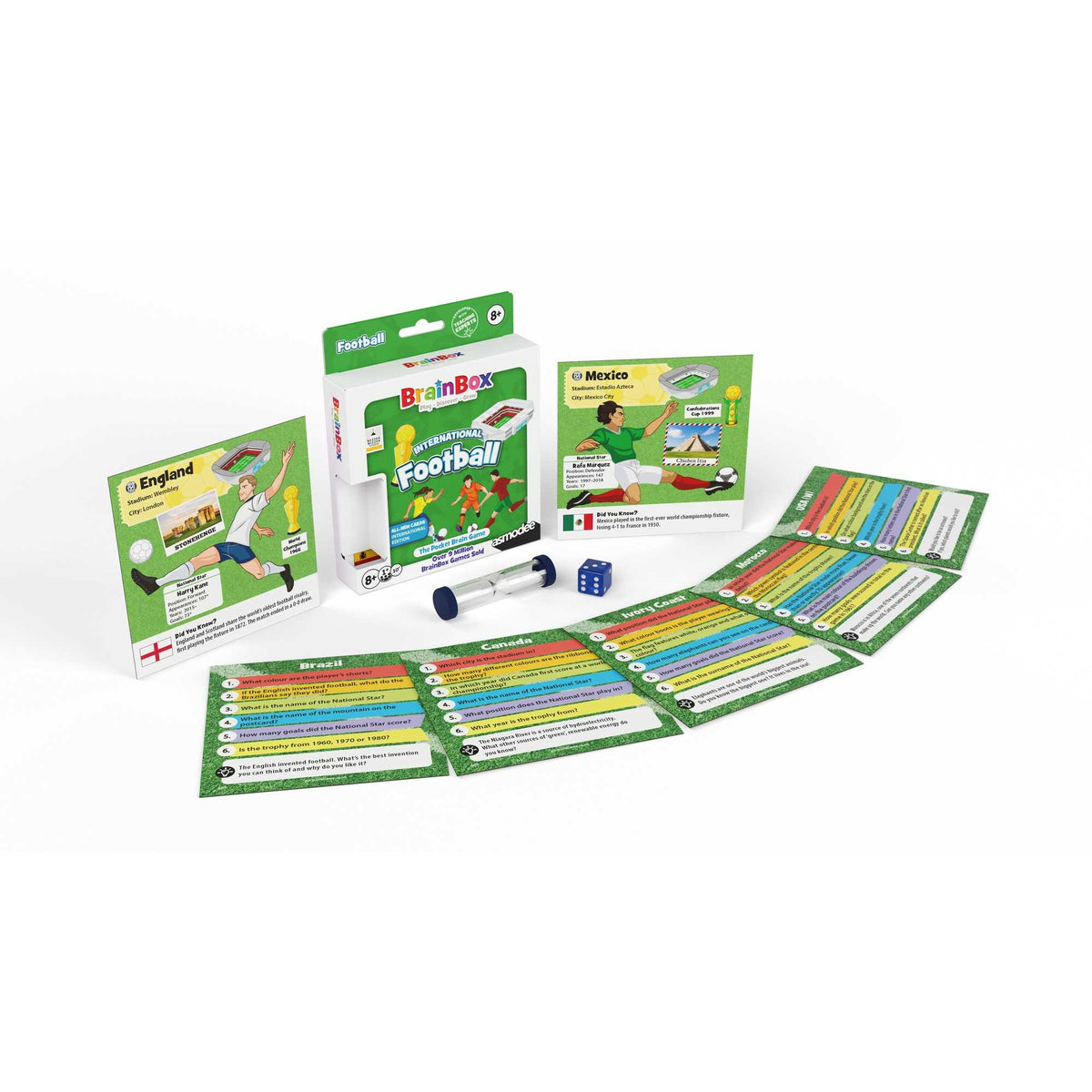 Brainbox Pocket International Football Board Game by Bezzerwizzer 5