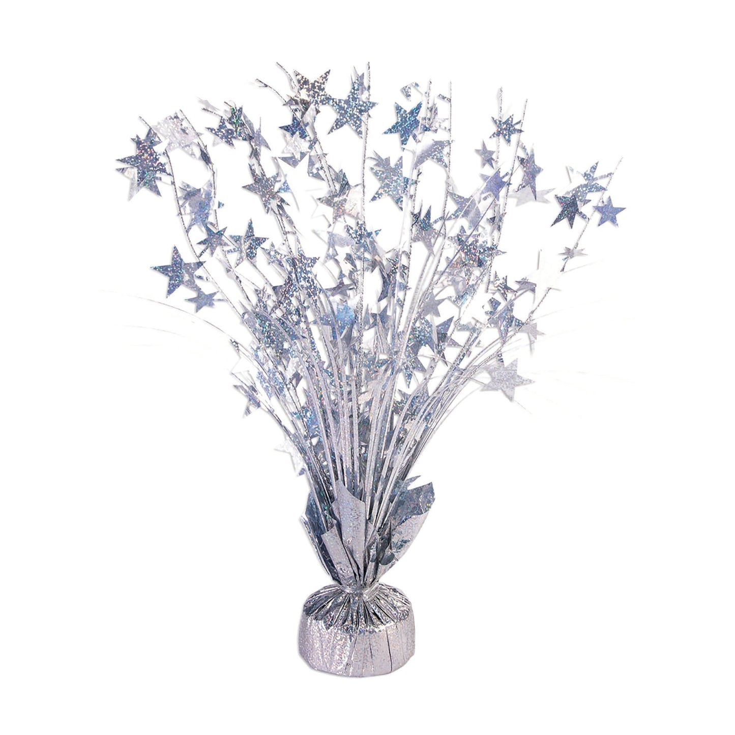 Balloon Weight Star Silver Holographic 1