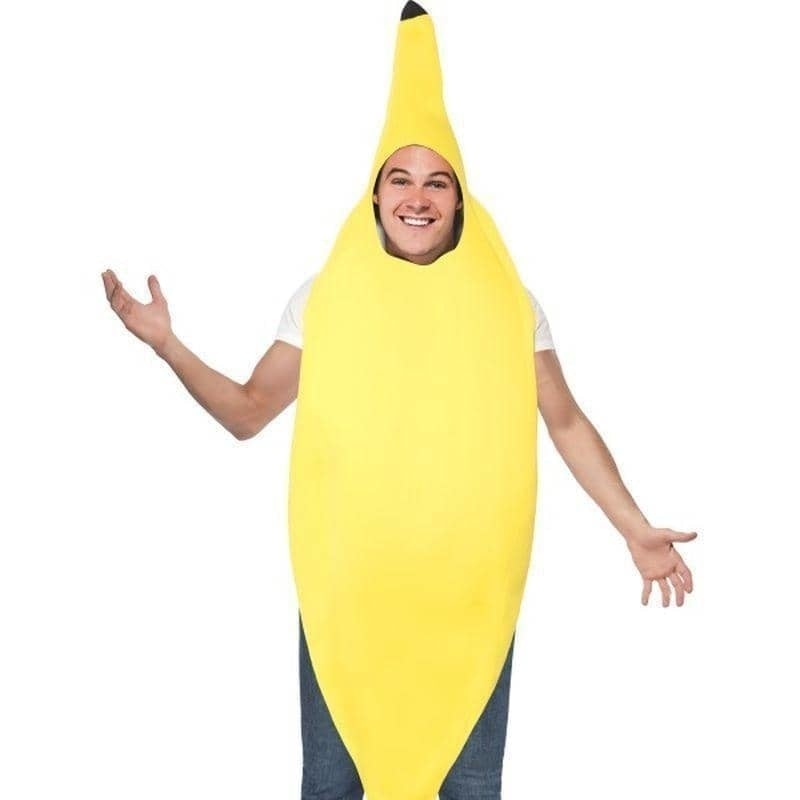 Banana Costume Adult Yellow Jumpsuit_1