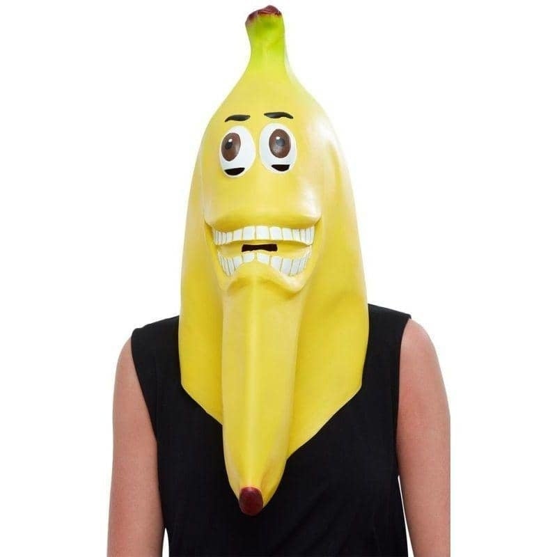 Banana Latex Mask Adult Yellow_1