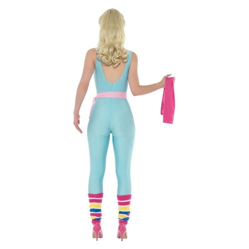 Barbie Costume Fitness Great Shape Workout Adult Blue Jumpsuit_2