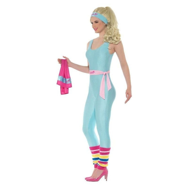 Barbie Costume Fitness Great Shape Workout Adult Blue Jumpsuit_3