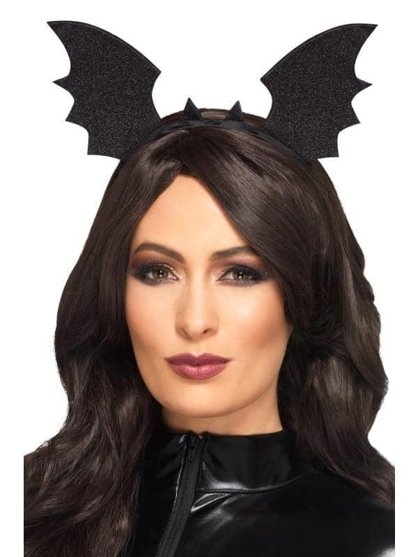 Bat Wings Headband Adult Black Costume Accessory_1