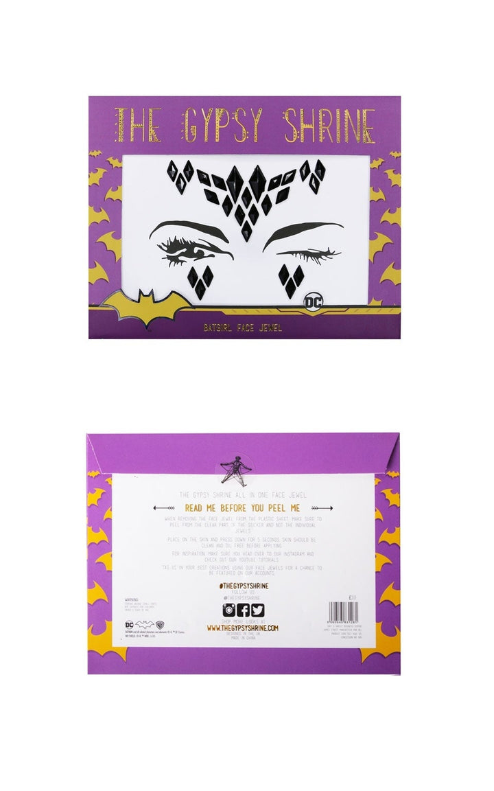 Size Chart Batgirl Face Jewel Costume