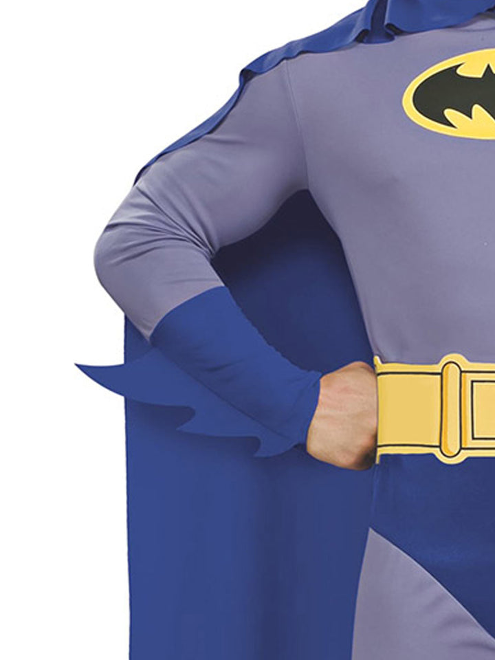 Batman Costume Brave and the Bold Adult Grey Blue Suit_3