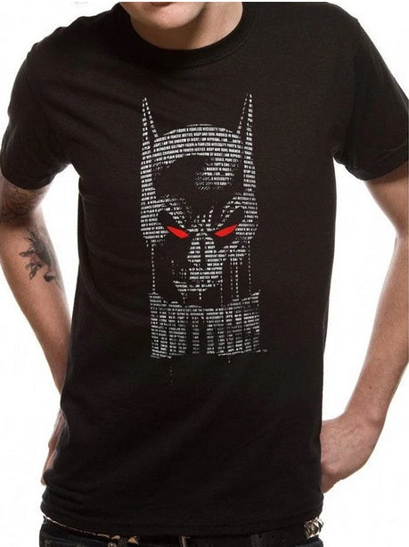 Batman Text Skull Unisex T-Shirt DC Adult_1