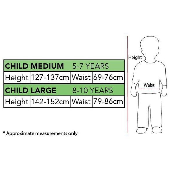 Size Chart Batwoman Costume Childrens Arrowverse