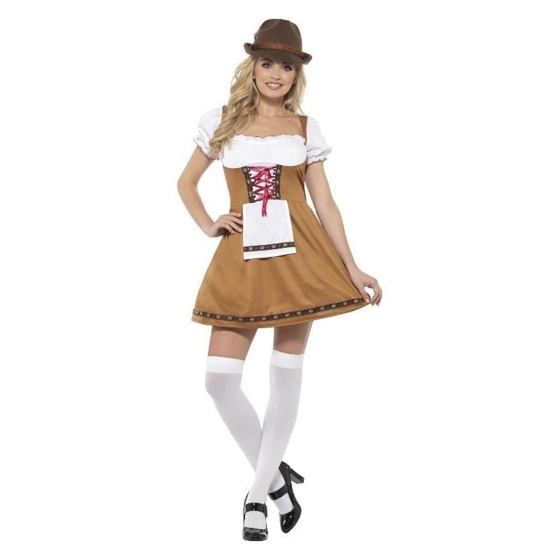 Bavarian Beer Maid Costume Adult Brown_2