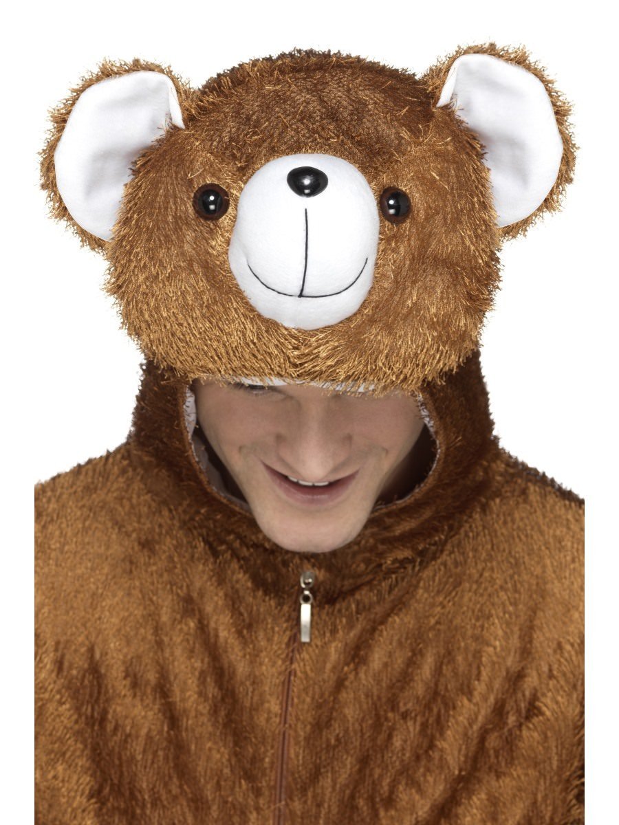 Bear Costume Adult Brown Jumpsuit_2