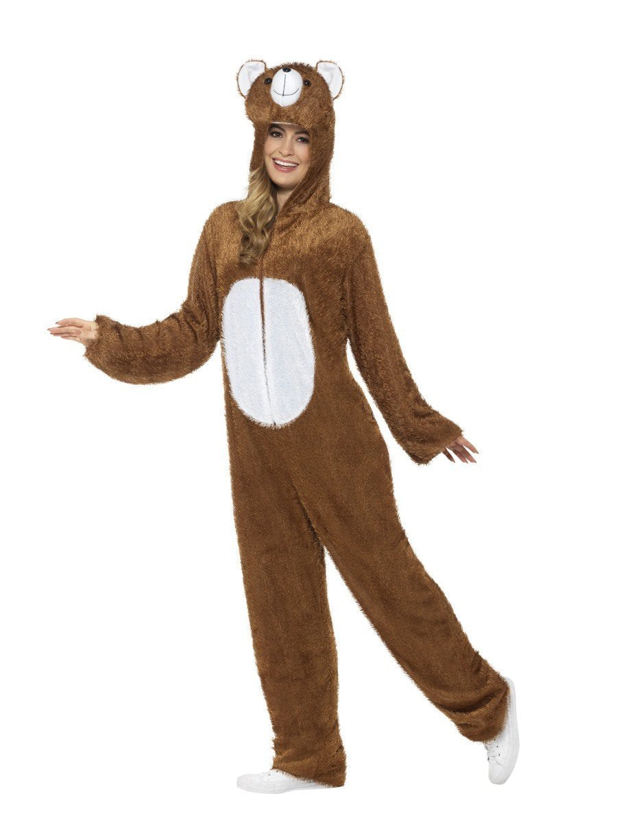Bear Costume Adult Brown Jumpsuit_4