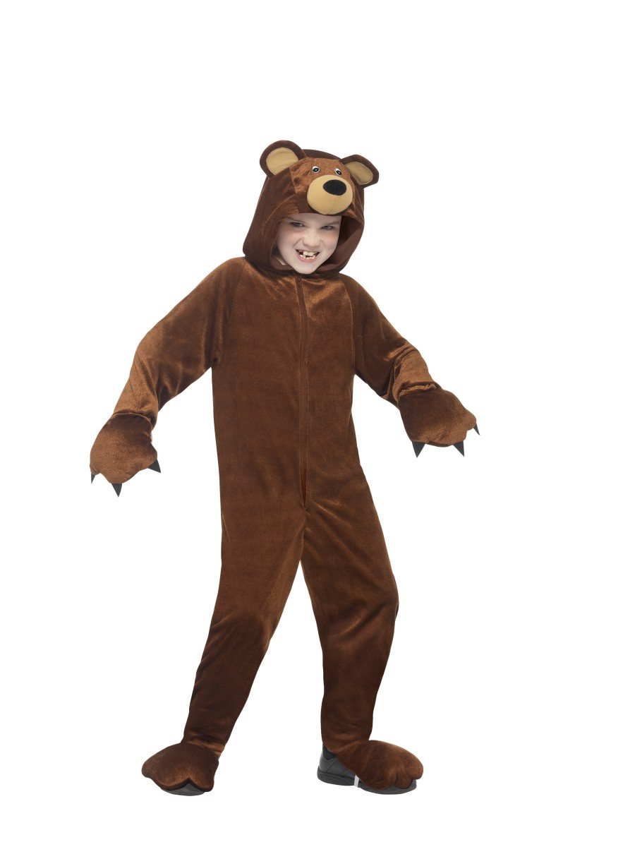 Bear Costume Kids Brown Jumpsuit with Claws_3