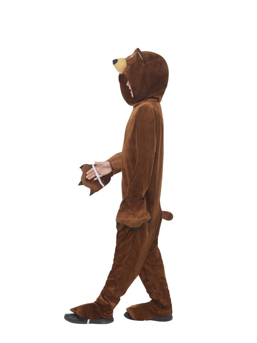Bear Costume Kids Brown Jumpsuit with Claws_4