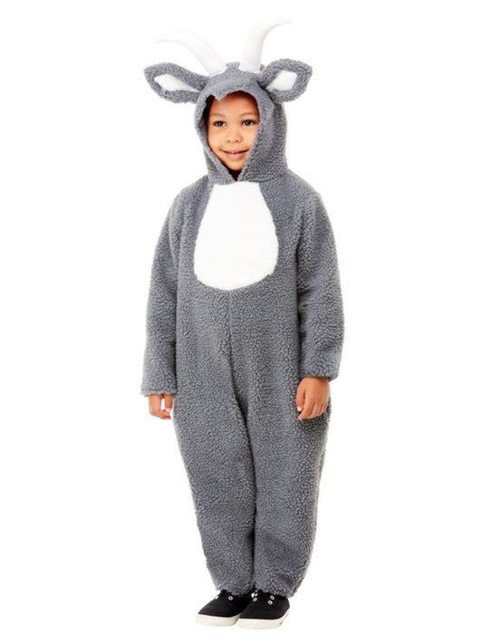 Billy Goat Costume Toddler Jumpsuit Grey 2
