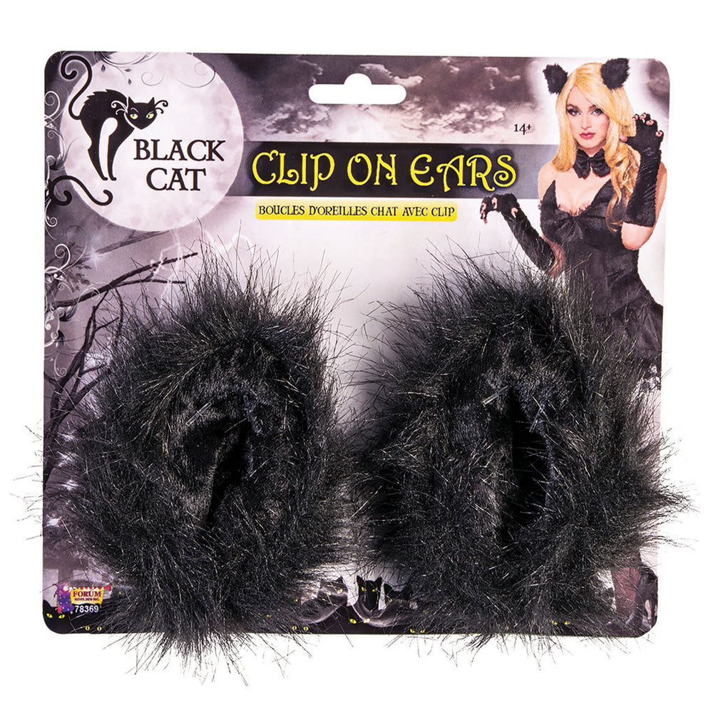 Size Chart Black Cat Clip on Ears Costume Accessory