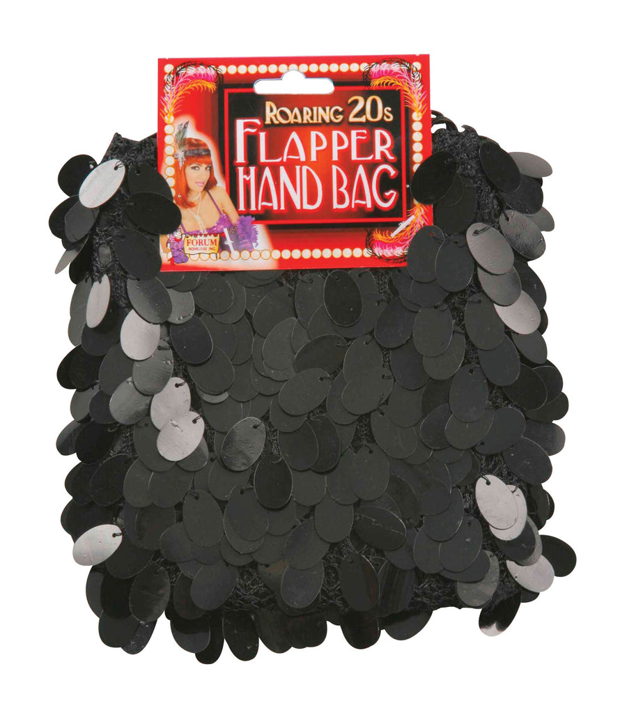Black Flapper Bag 1920s Costume Accessory_1