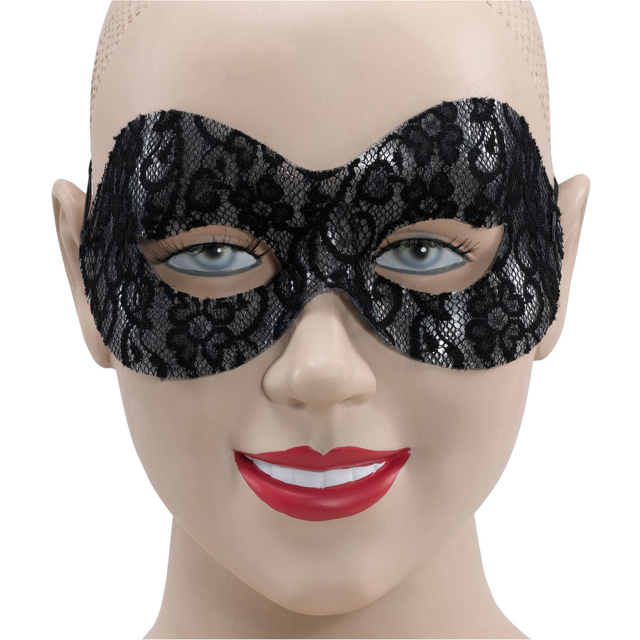 Black Lace Domino Eye Mask Masks Unisex_1