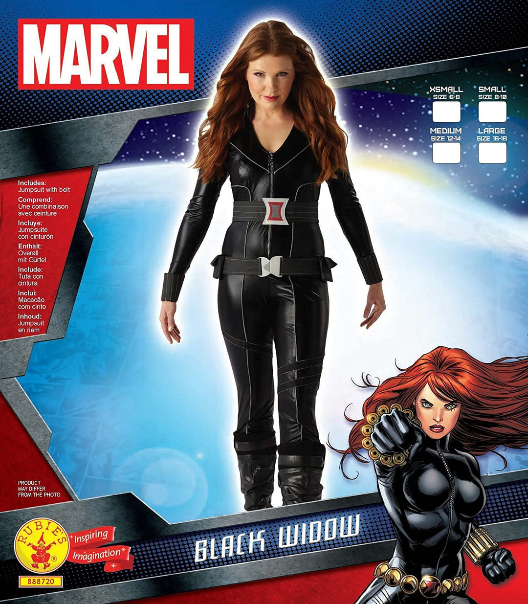 Black Widow Costume Deluxe Ladies Marvel Avengers_5