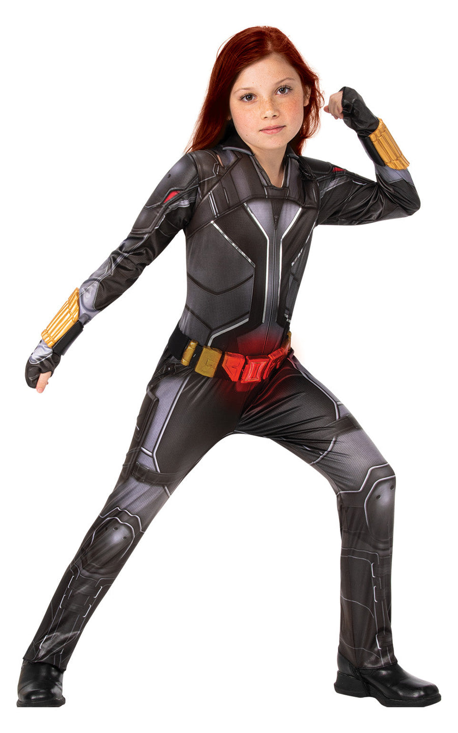 Black Widow Costume Girls Marvel Avengers Deluxe Spy_1