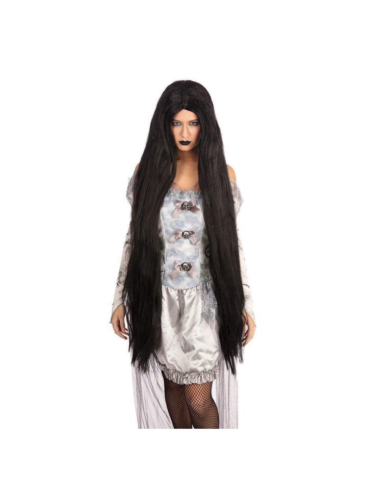 Black Wig Womens 40 Inch Long The Ring_1