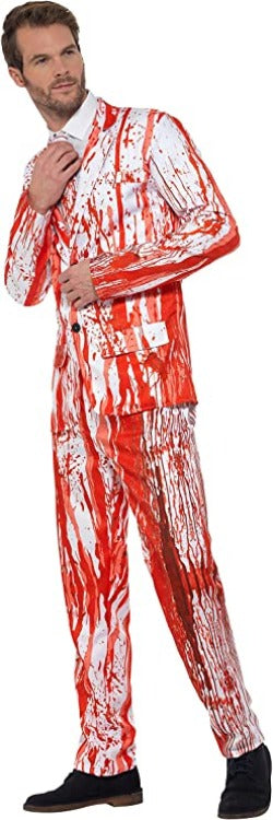 Blood Drip Stand Out From The Crowd Adult Red Party Suit_2