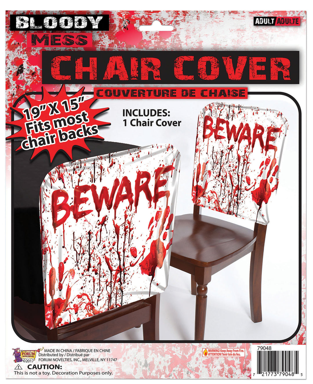 Bloody €œbeware†Chair Cover_1