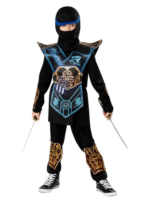 Blue Ninja Costume Kids Sub Zero Mortal Kombat_3