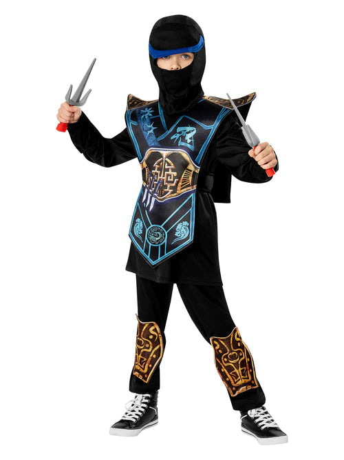 Blue Ninja Costume Kids Sub Zero Mortal Kombat_4