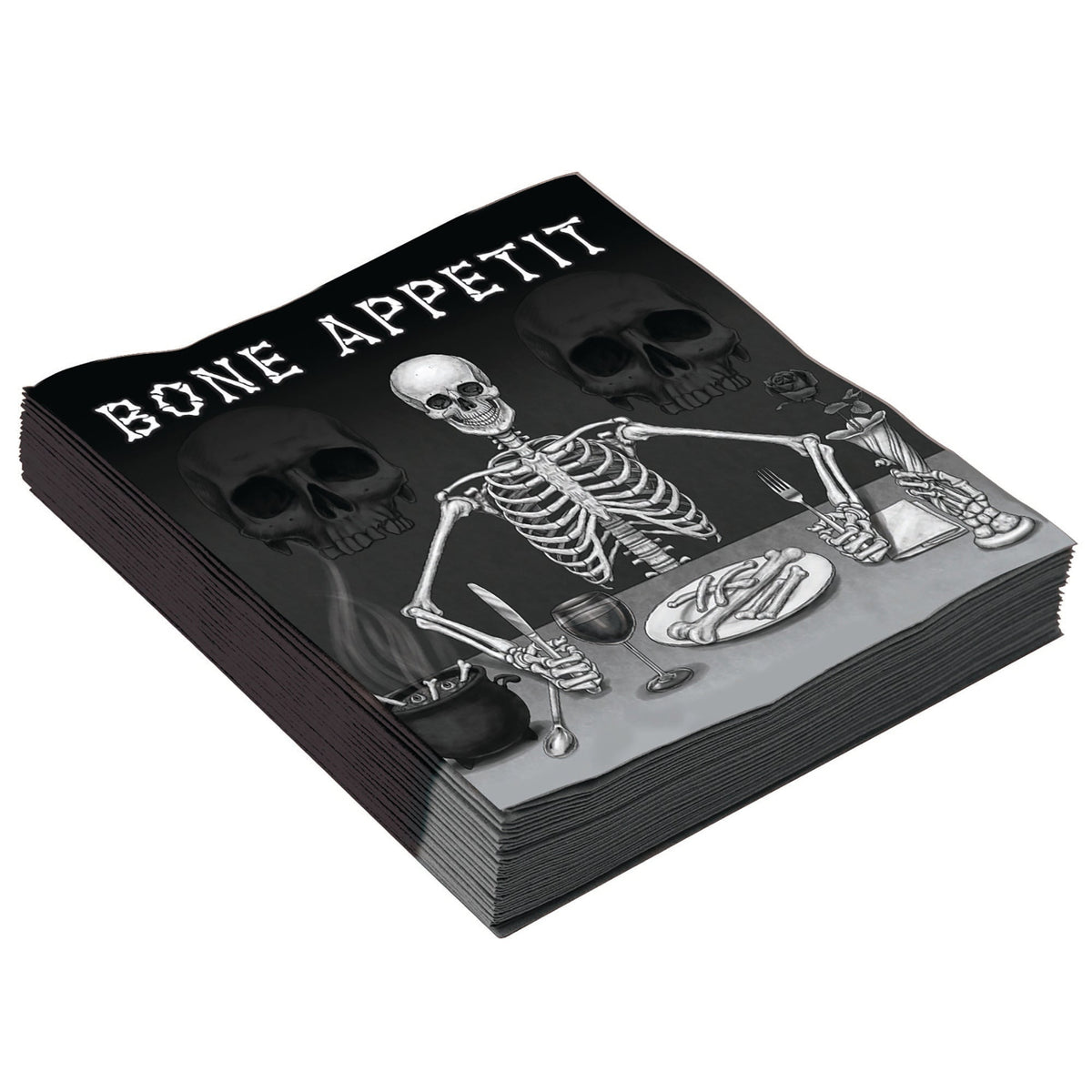 Bone Appetit Large Napkin 16pc Party Goods 1