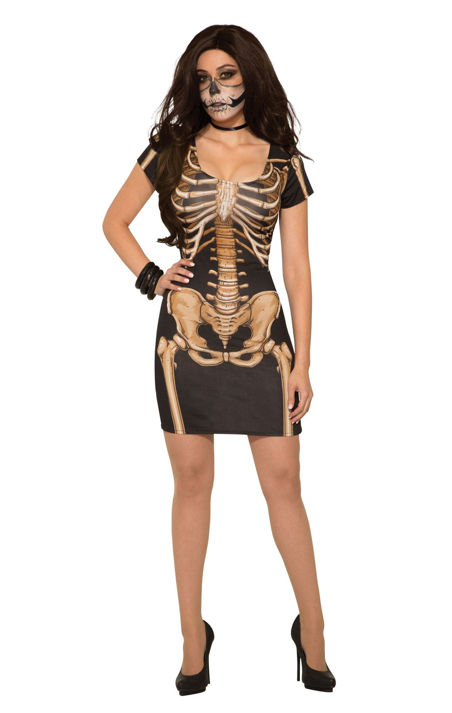 Bone Dress Ladies Skeleton Costume_1